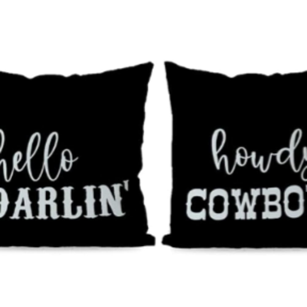 Black and White Decorative Pillow Set